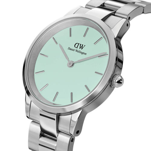Buy Daniel Wellington Iconic Link Mint 36mm Green Dial Silver
