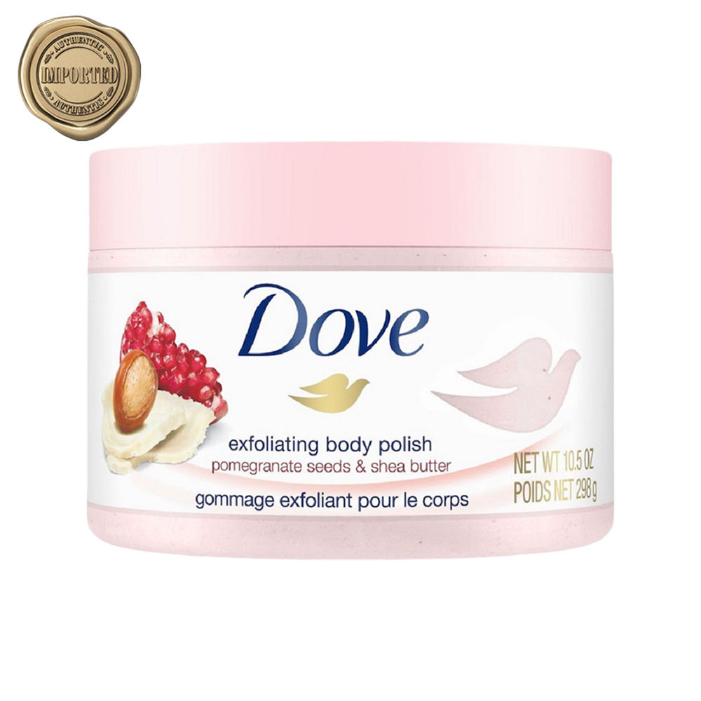 Dove Exfoliating Body Polish Scrub with Pomegranate Seeds and Shea