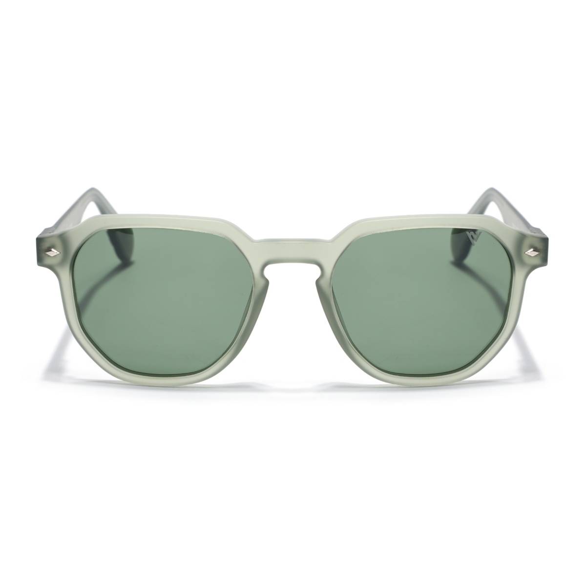 Voyage Green Round Green Sunglass 7122 (50)