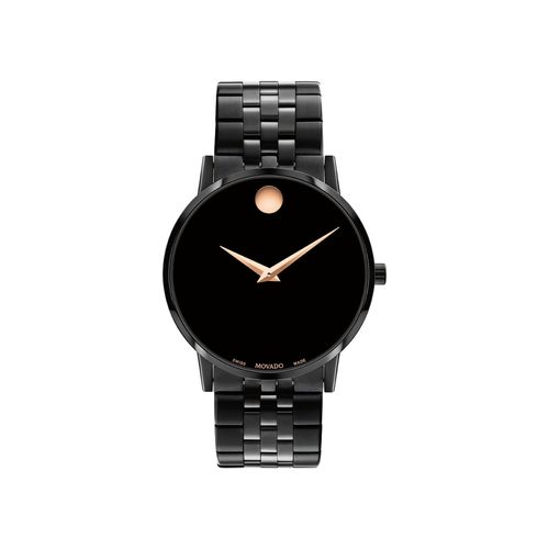 Movado Men Quartz Black Round Shape Dial Watch 0607963 (M)