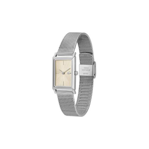 rectangular lacoste watch stainless steel