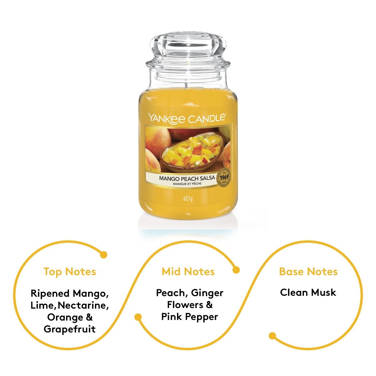 Buy Yankee Candle Original Large Jar Scented Candle Mango Peach Salsa