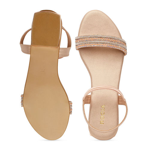 Ladies Sandals Flat Diamond Sandals Buy ROCIA Rose Gold Women