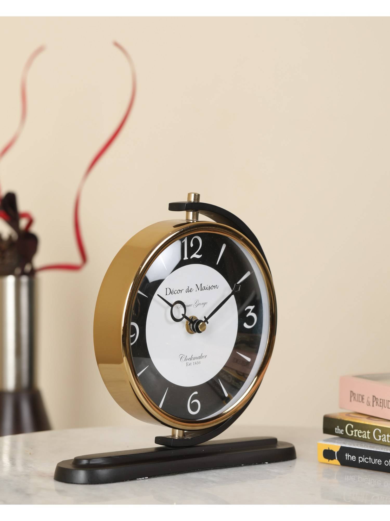 De Maison Decor Aleksi Table clock Black