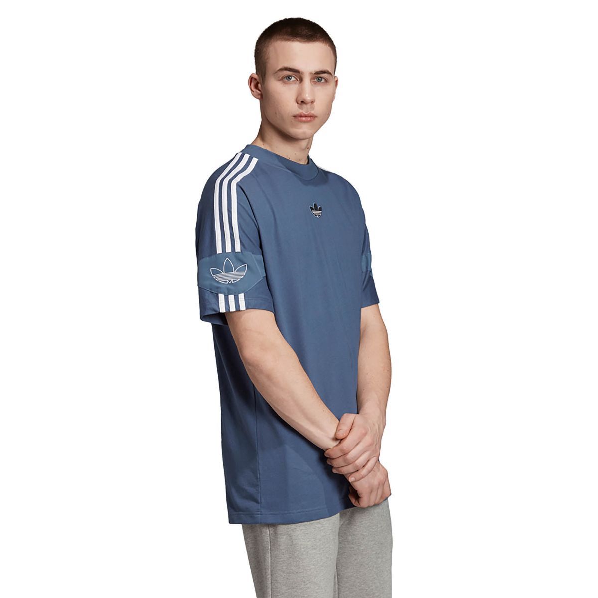 Buy adidas Originals Striped Ts Trf Tee T shirt Blue Online