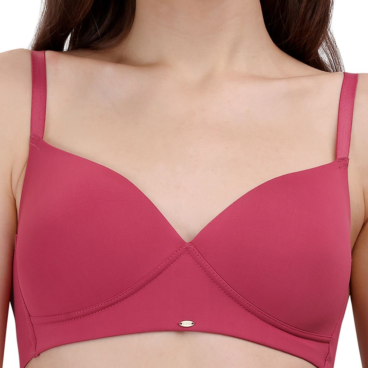 Soie Full Coverage Padded Non Wired Bra Pink Buy Soie Full Coverage Padded Non Wired Bra 5260