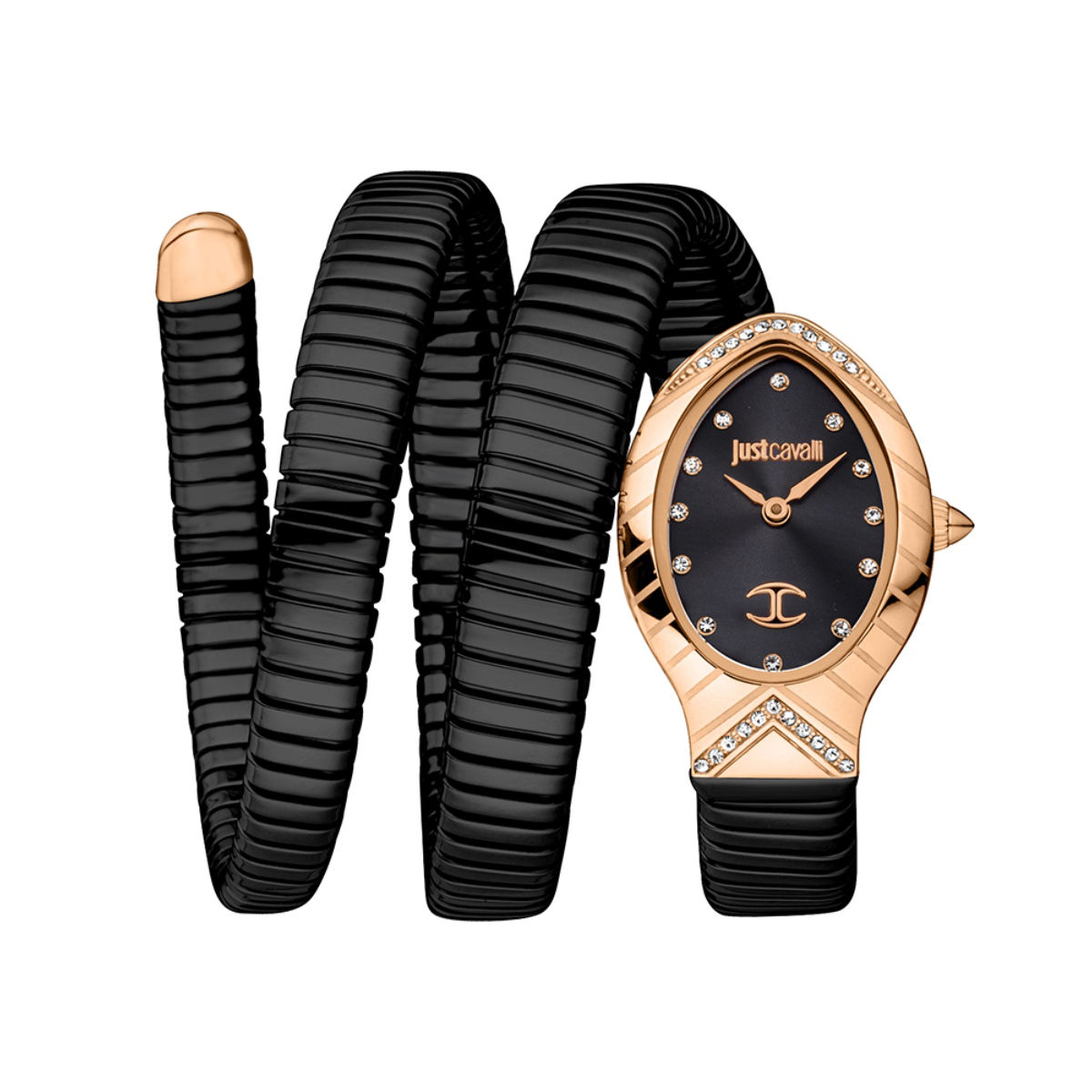 18K Rose Gold Serpenti Tubogas Watch, Black Dial Diamond Bezel, Womens  Quartz Bracelet Watch With Box From Noblenessoo, $90.62 | DHgate.Com