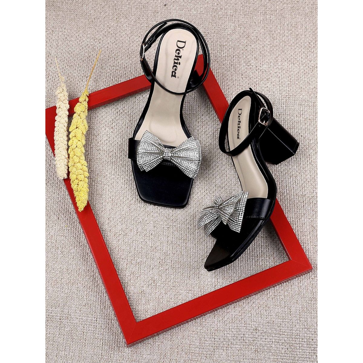 Buy Mochi Girls Black Party Sandals Online  SKU 5749641131  Mochi  Shoes