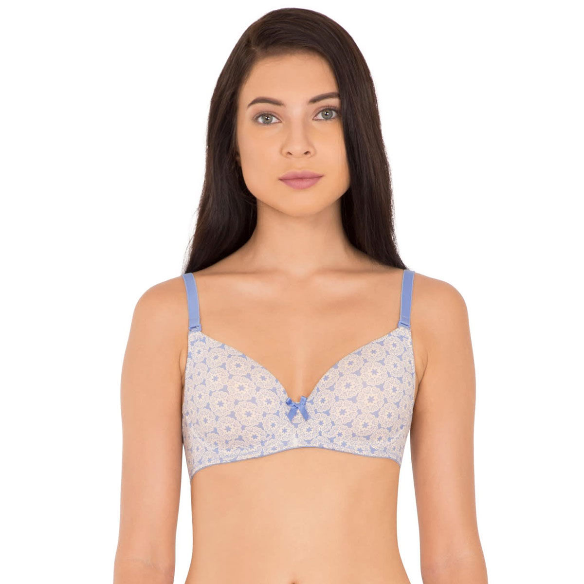 Buy Jockey Iris Blue Print66 T-Shirt Bra : Style Number # 1245 online