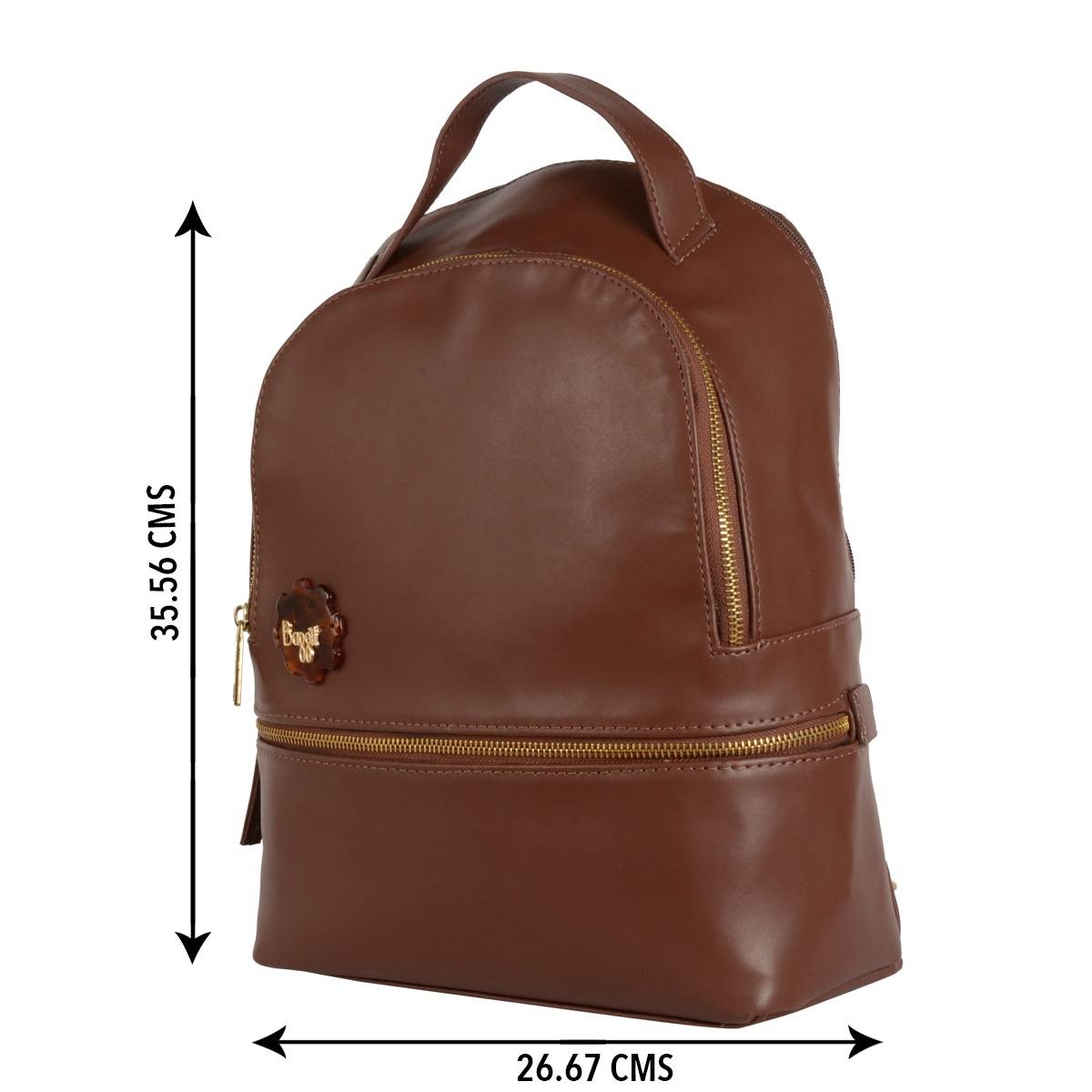 Buy Baggit Abim Brown Medium Backpack Online