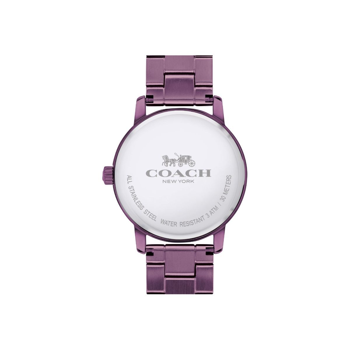 Buy Coach Watches Grand Purple Stainless Steel Ladies Watch