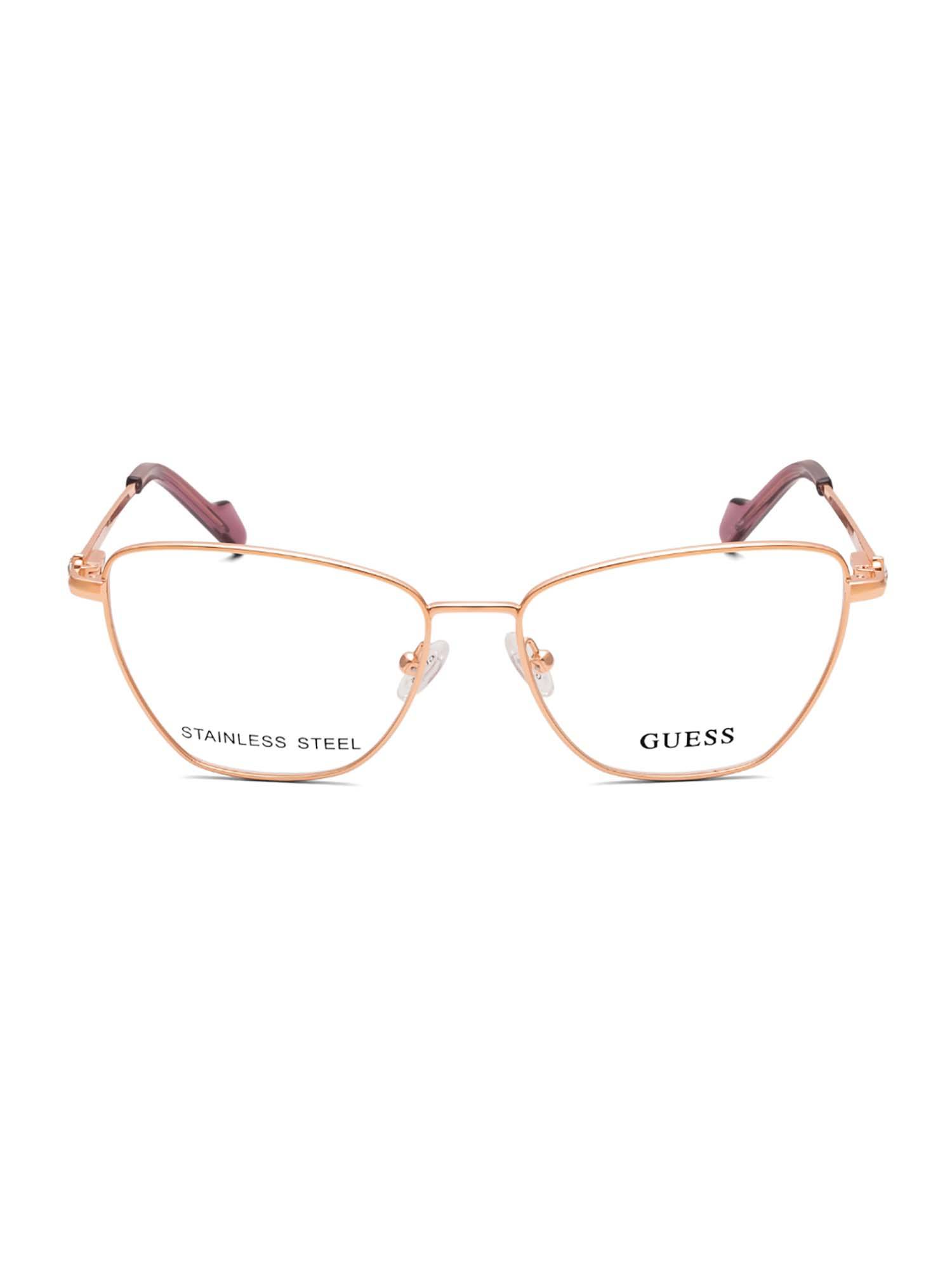 Guess Rose Gold Cat Eye Shaped Frame For Women (GU5046854028FR) (54)