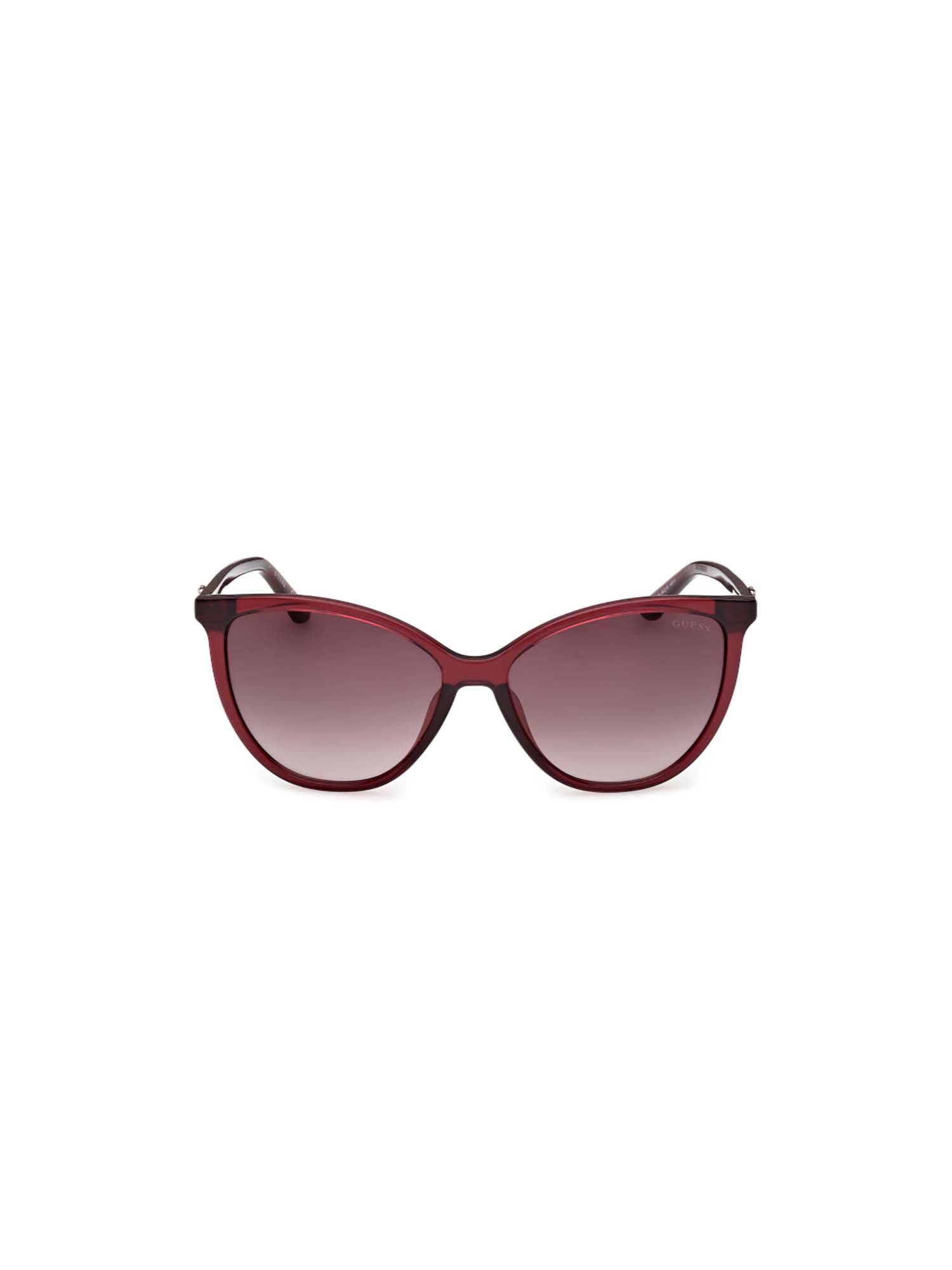 Guess Brown 100% UV Protected Cat Eye Shaped Sunglass For Women (GUS0025669F58SG) (58)