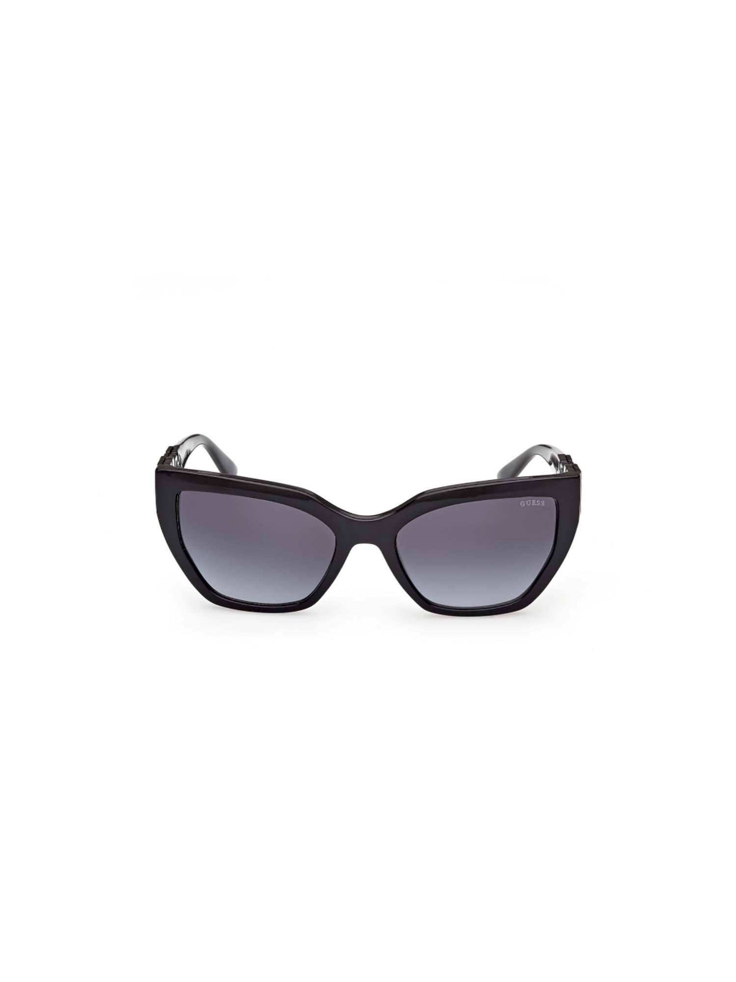 Guess Grey 100% UV Protected Cat Eye Shaped Sunglass For Women (GUS0026401B55SG) (55)