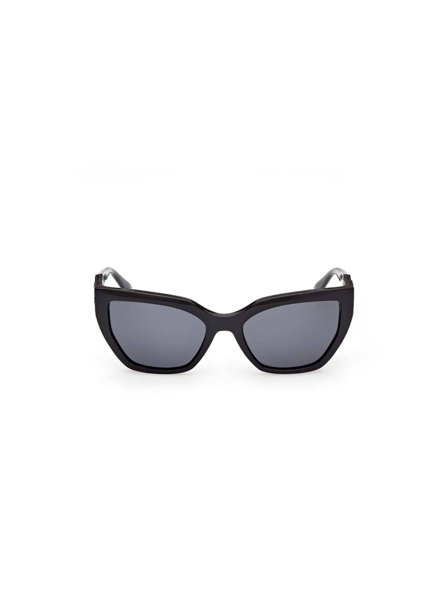 Guess Grey 100% UV Protected Cat Eye Shaped Sunglass For Women (GUS0026401D55SG) (55)