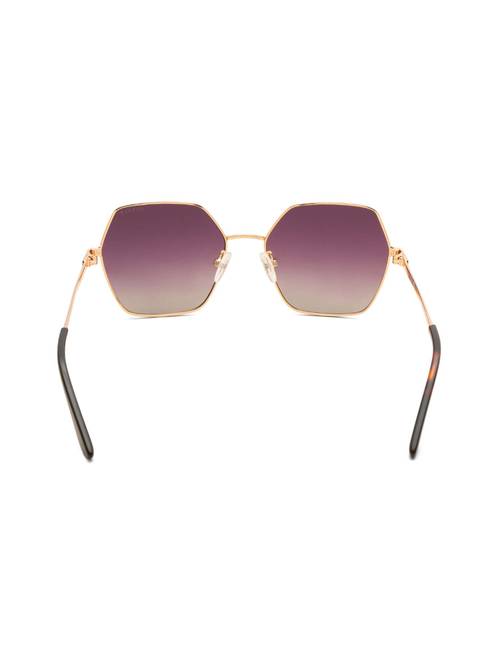 Buy Guess Purple 100% UV Protected Hexagonal Shaped Sunglass  display picture 3
