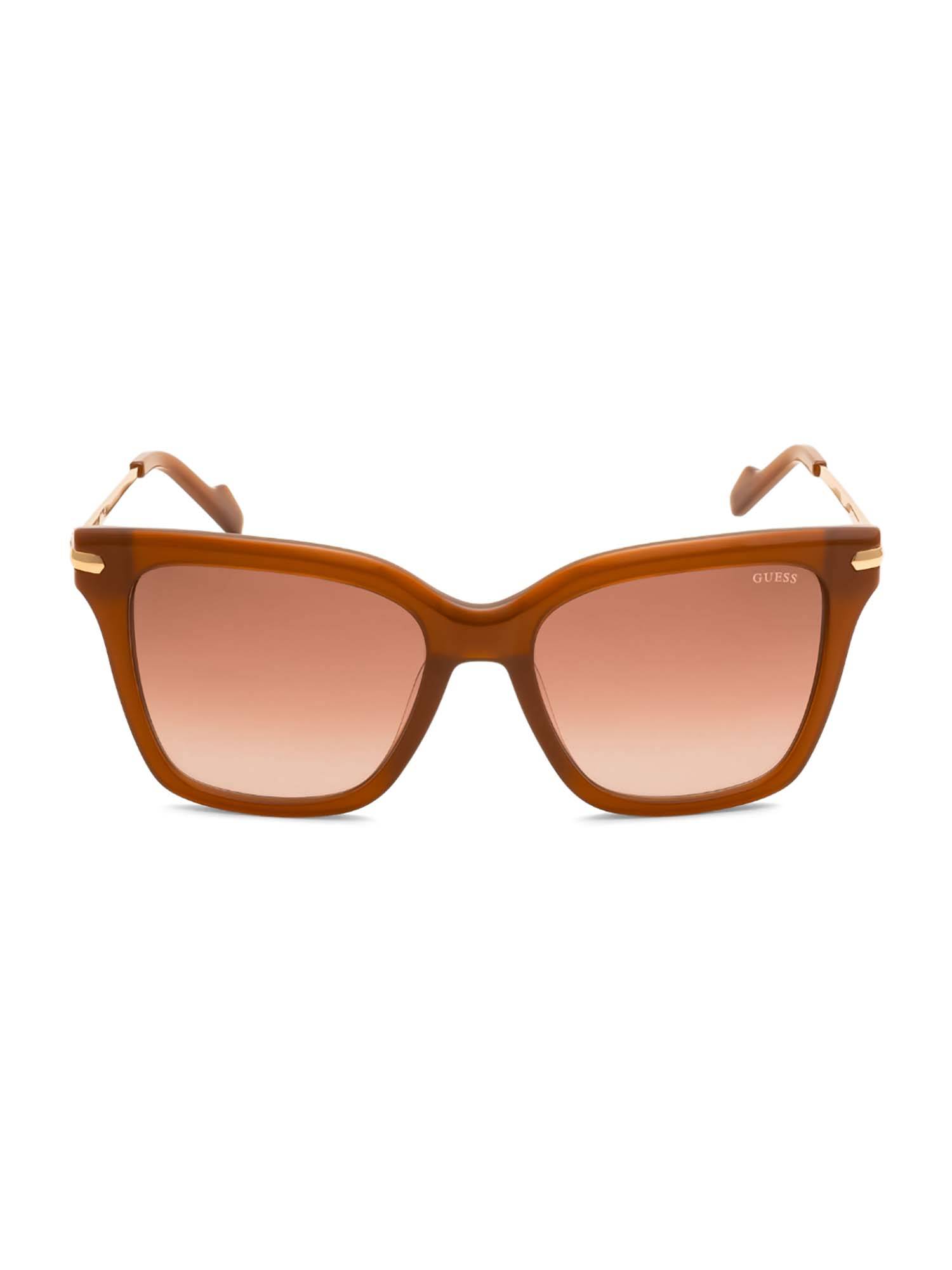 Guess Brown 100% UV Protected Square Shaped Sunglass For Women (GUS003805348FSG) (53)