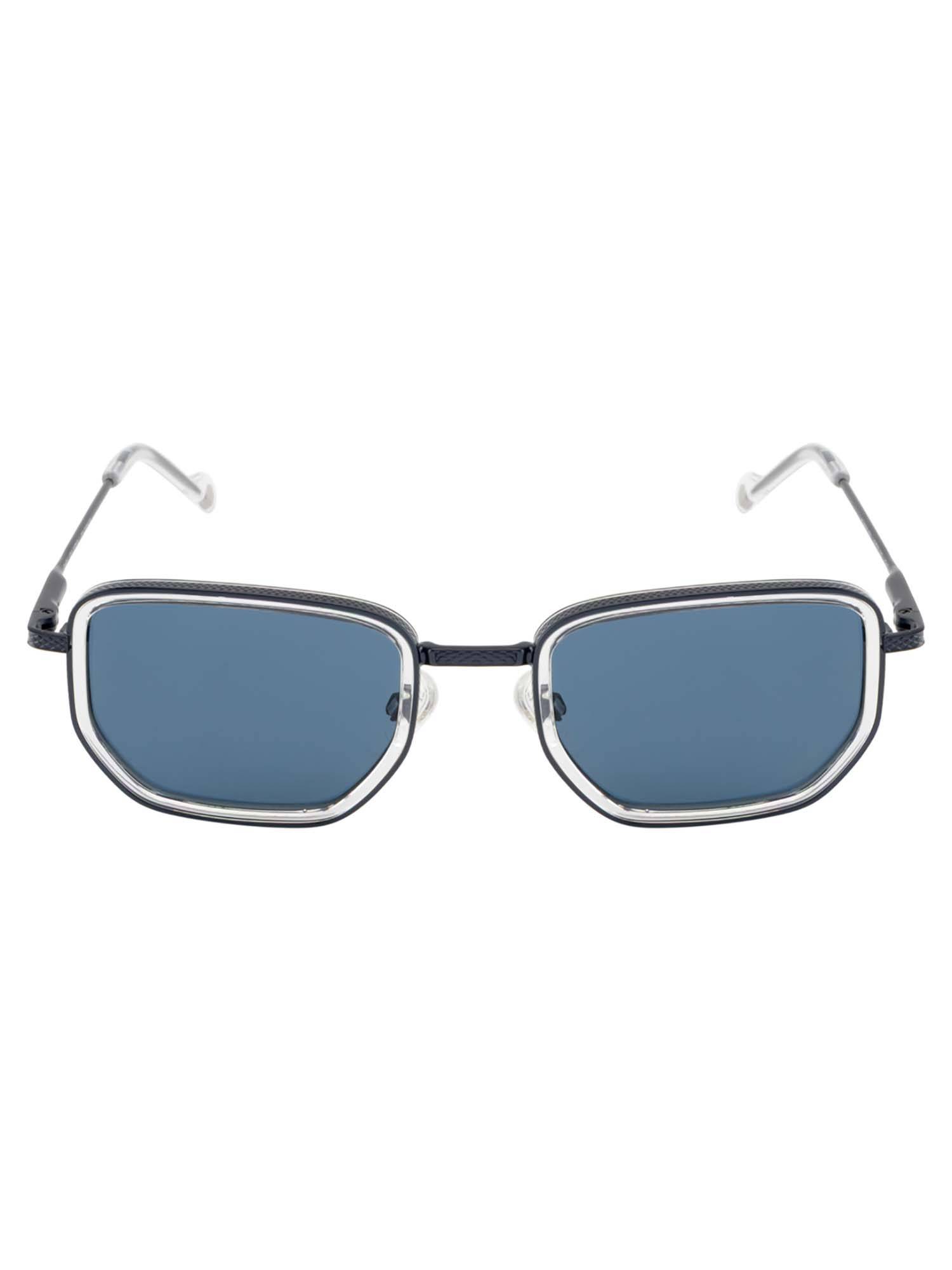 Royal Enfield Blue Men Hexagon Sunglass (RE-20043-C03-51) (51)
