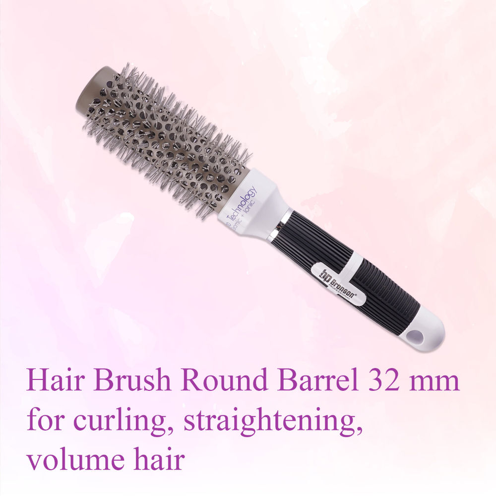 Bronson Professional Blow Dry Hair Brush Round Barrel 32mm