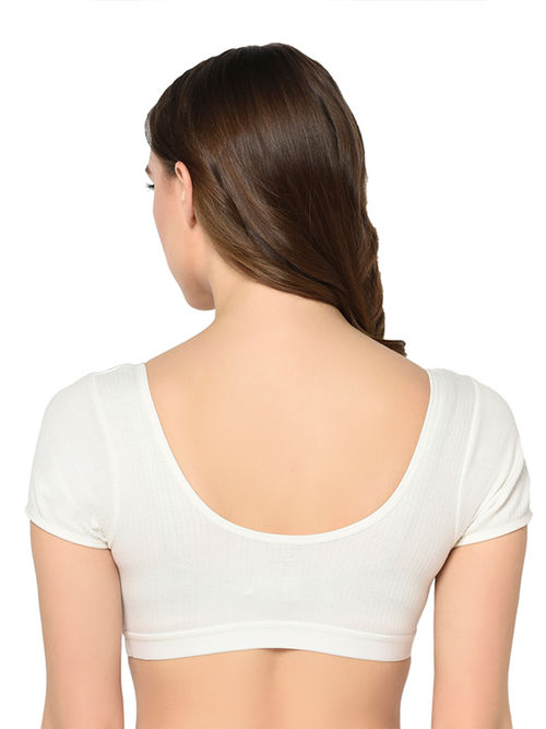 Buy Groversons Paris Beauty Women Pearl White Round Neck Sleeveless  Camisole Online