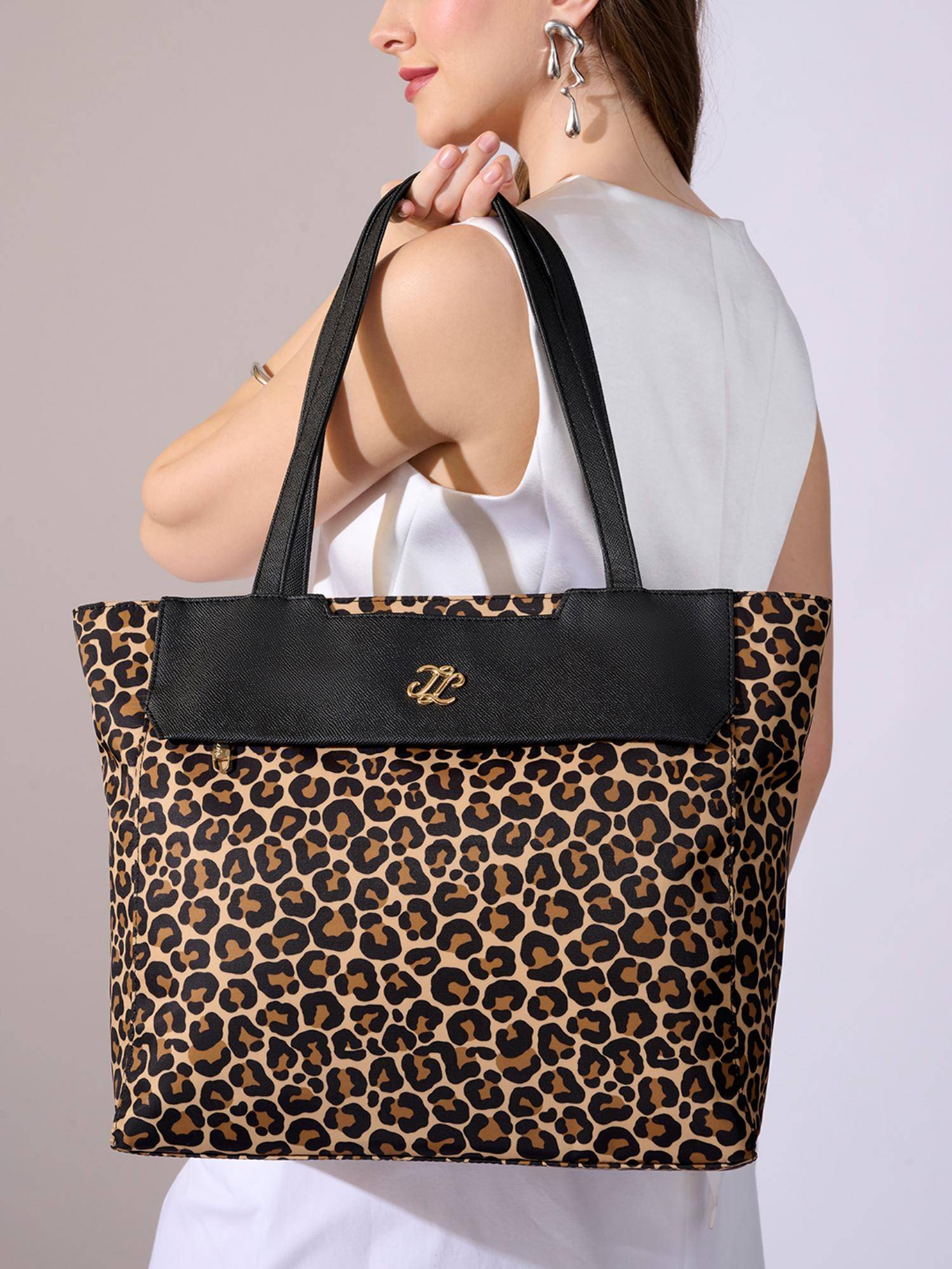 Lavie Signature Women's Leo 13 Inch Laptop Tote Handbag (Brown) (L)