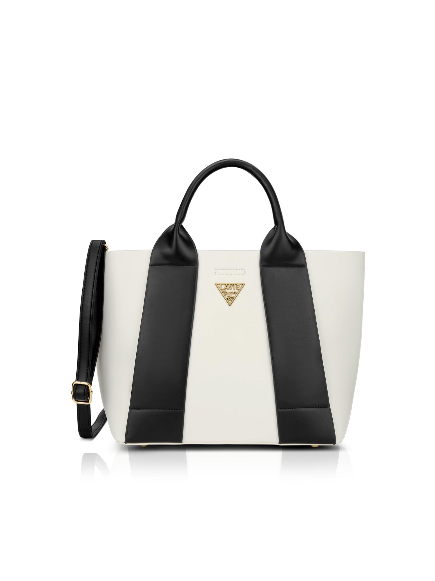 Buy Lavie Signature Women's Savannah Tote Handbag (Black) (L) Online