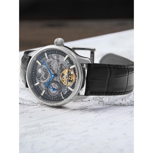 Buy Earnshaw Longitude Shadow Automatic Skeleton MoonPhase Black