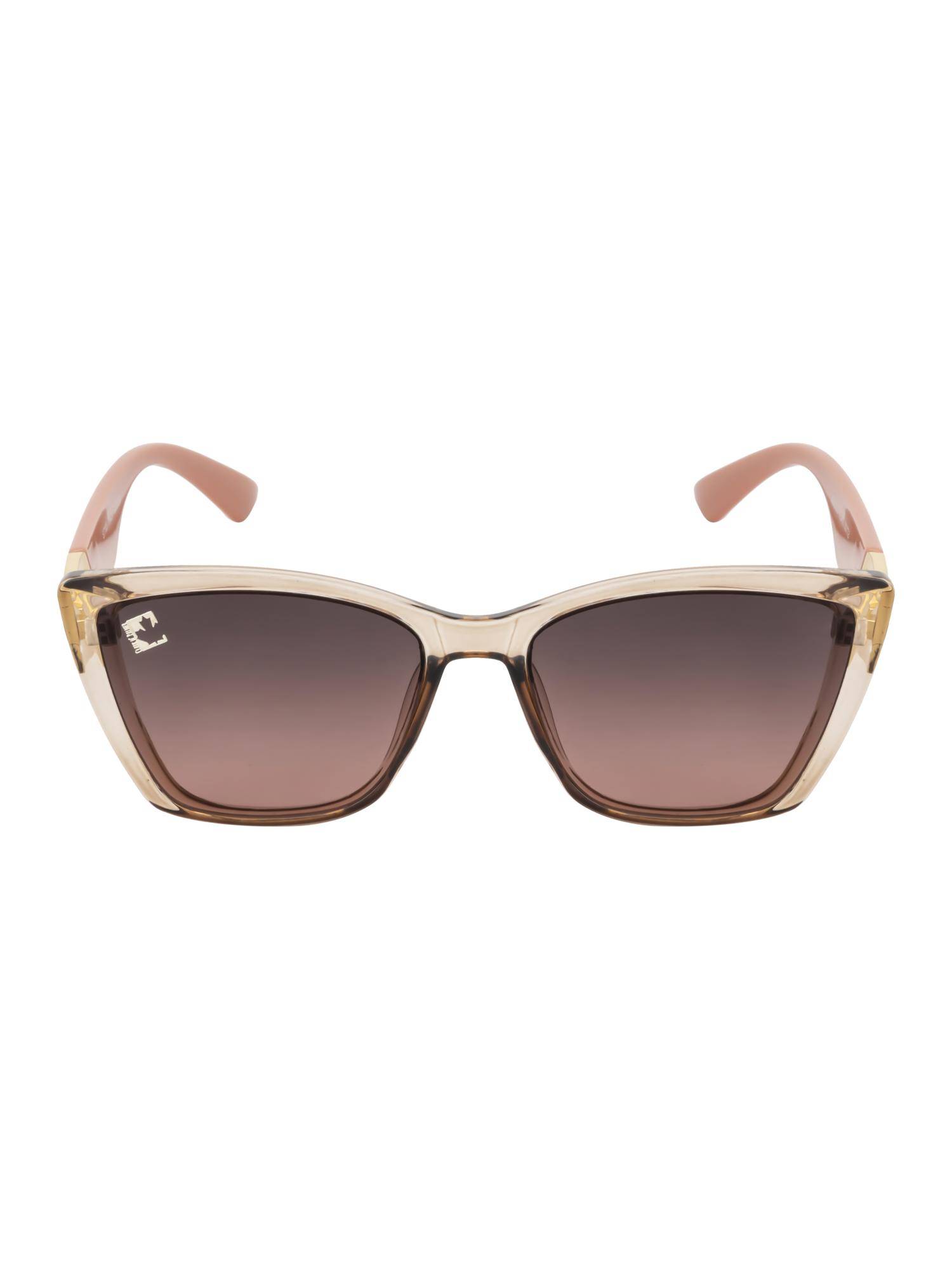 Clark N Palmer Brown Gradient Lens Cat Eye Sunglasses for Women-Cnp-St103-C5 (54)