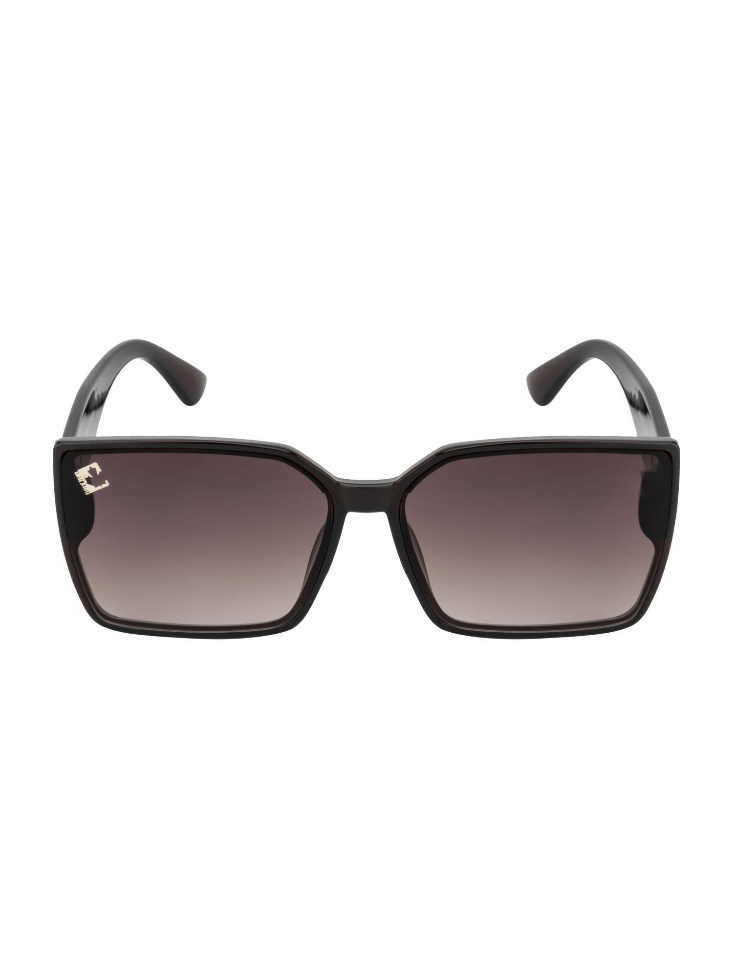 Clark N Palmer Brown Gradient Lens Square Sunglasses For Women-CNP-ST106-C2 (56)