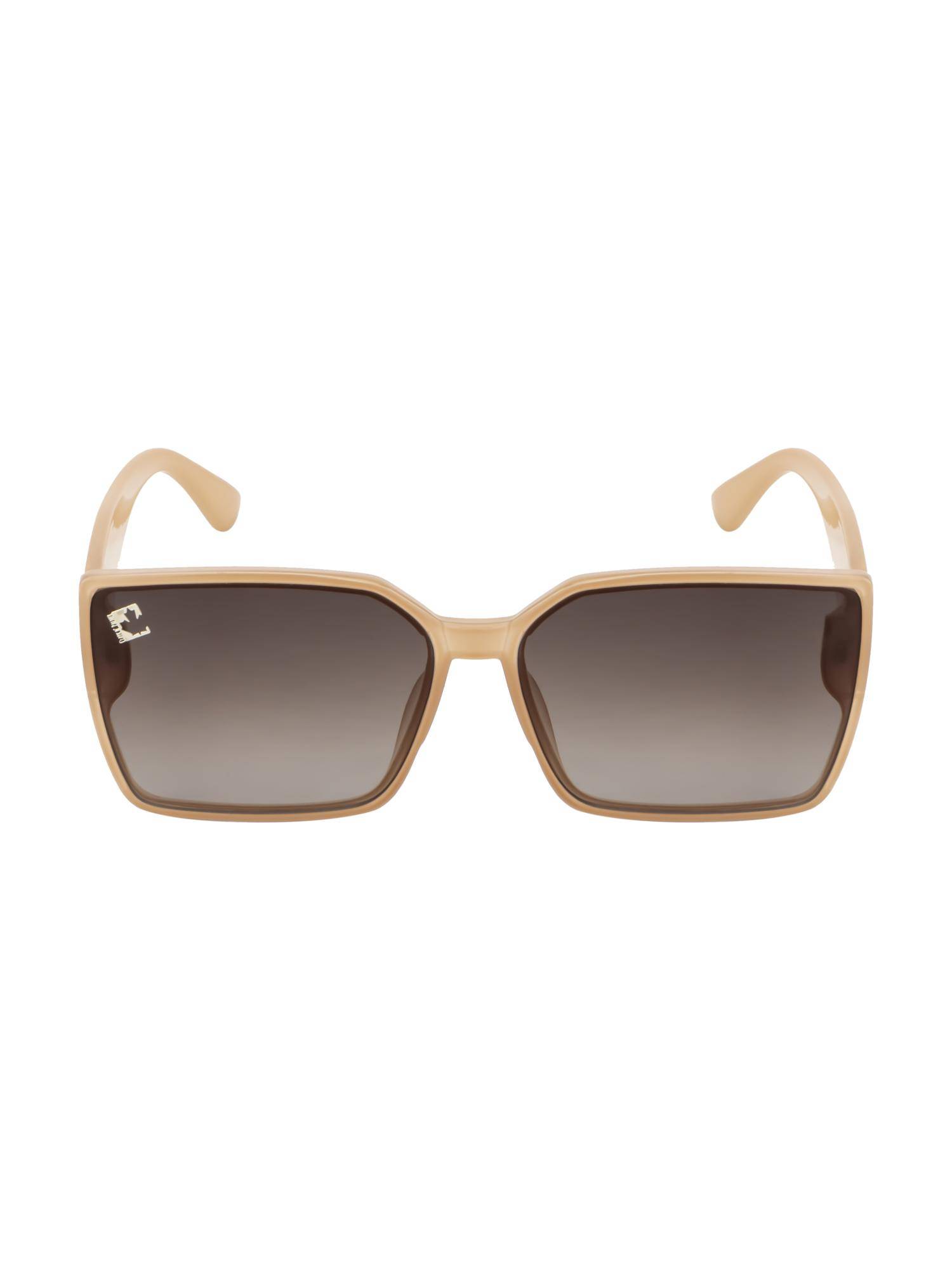 Clark N Palmer Brown Gradient Lens Square Sunglasses For Women-CNP-ST106-C4 (56)