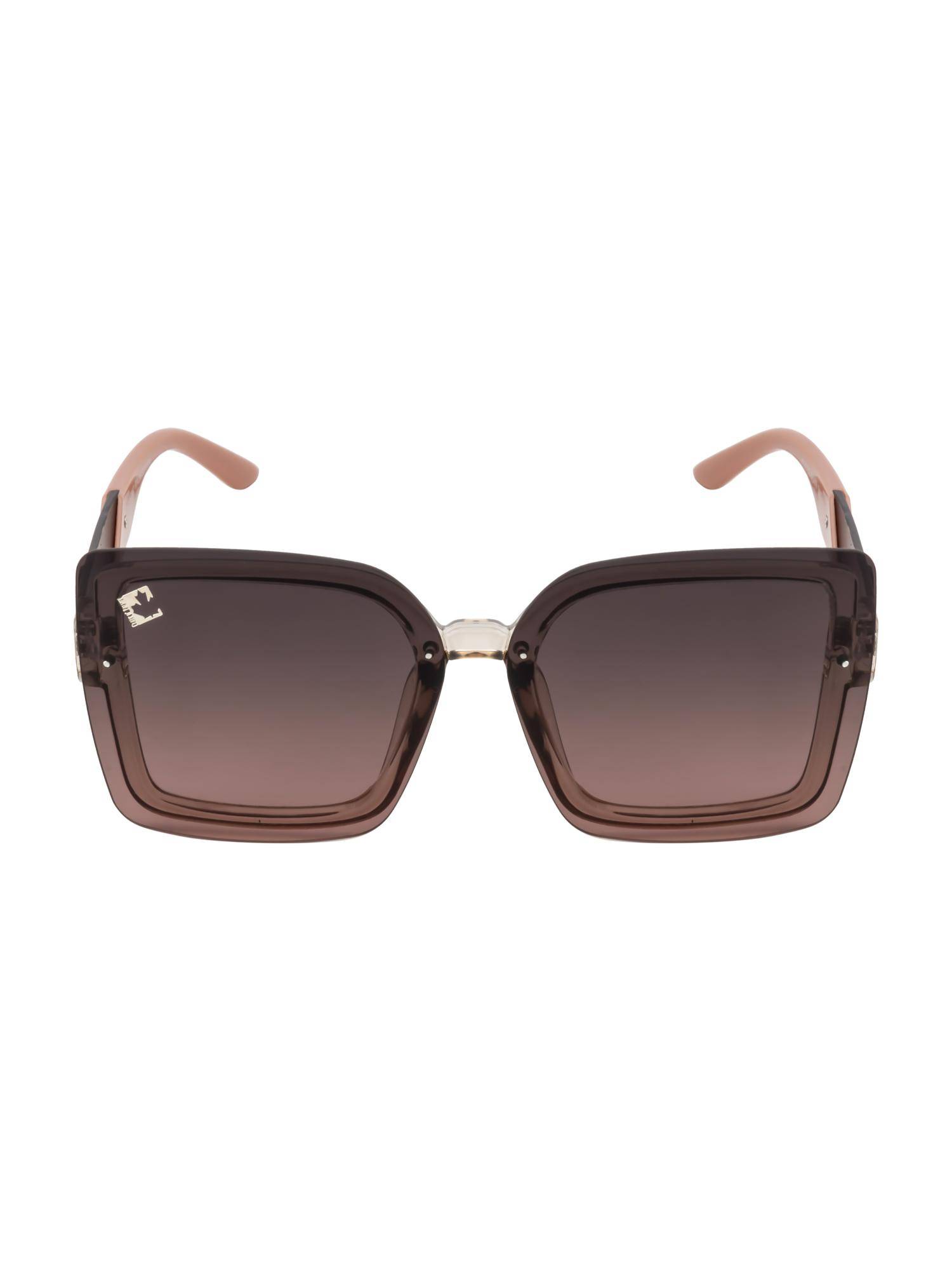 Clark N Palmer Brown Lens Golden Transparent Design Butterfly Sunglasses For Women-CNP-ST107-C5 (57)