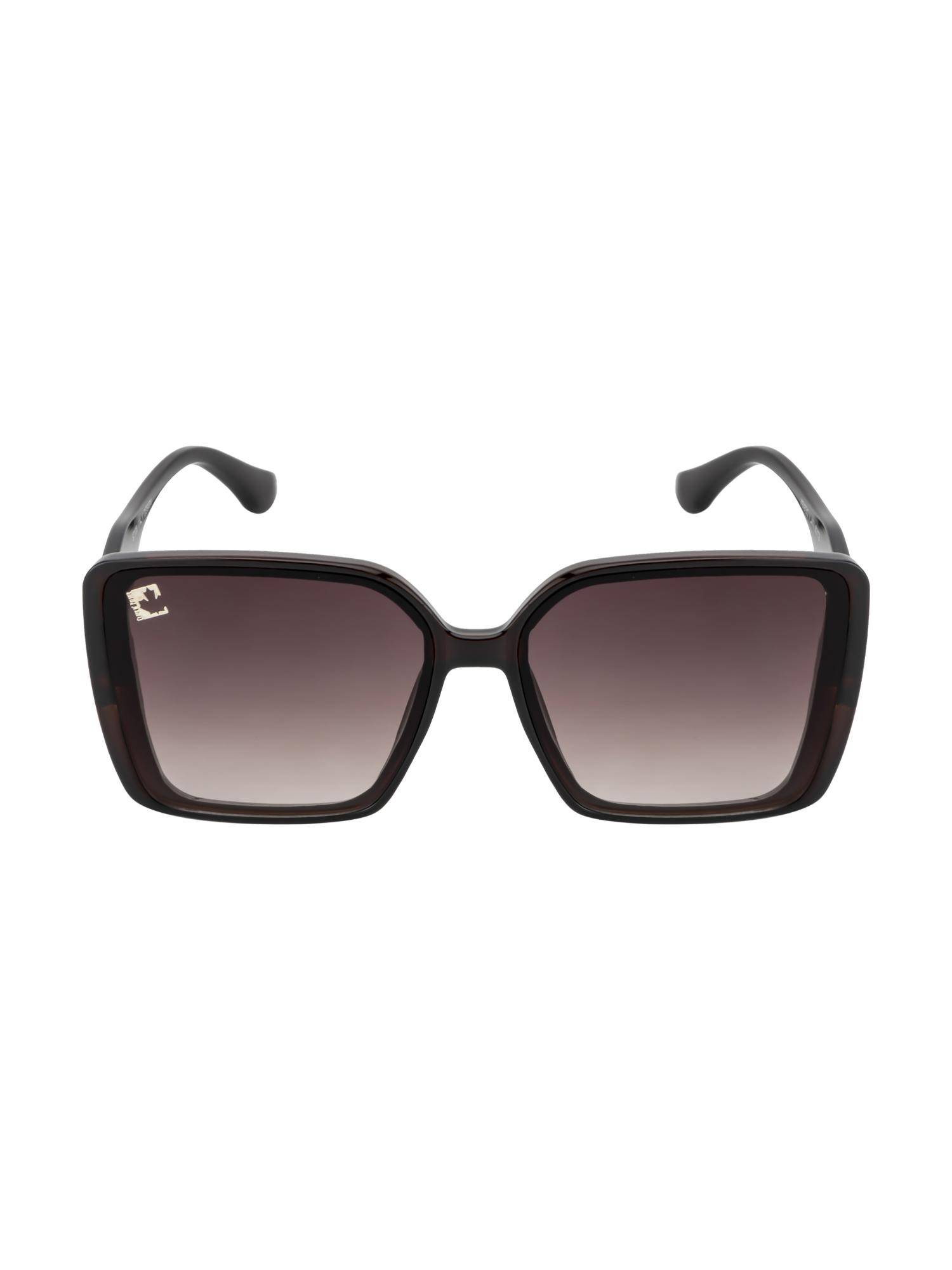 Clark N Palmer Brown Gradient Lens Square Sunglasses For Women-CNP-ST108-C2 (57)