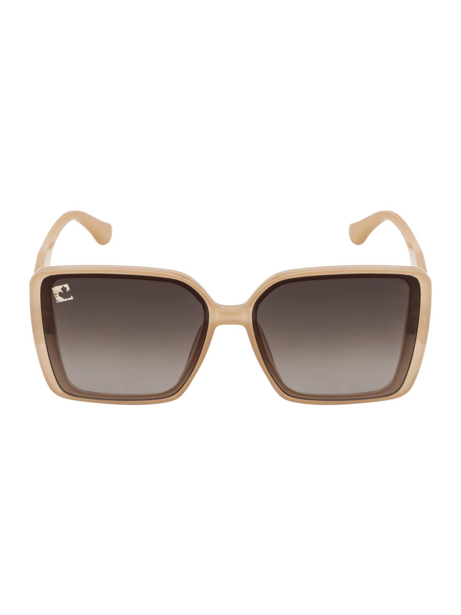 Clark N Palmer Brown Gradient Lens Square Sunglasses For Women-CNP-ST108-C4 (57)