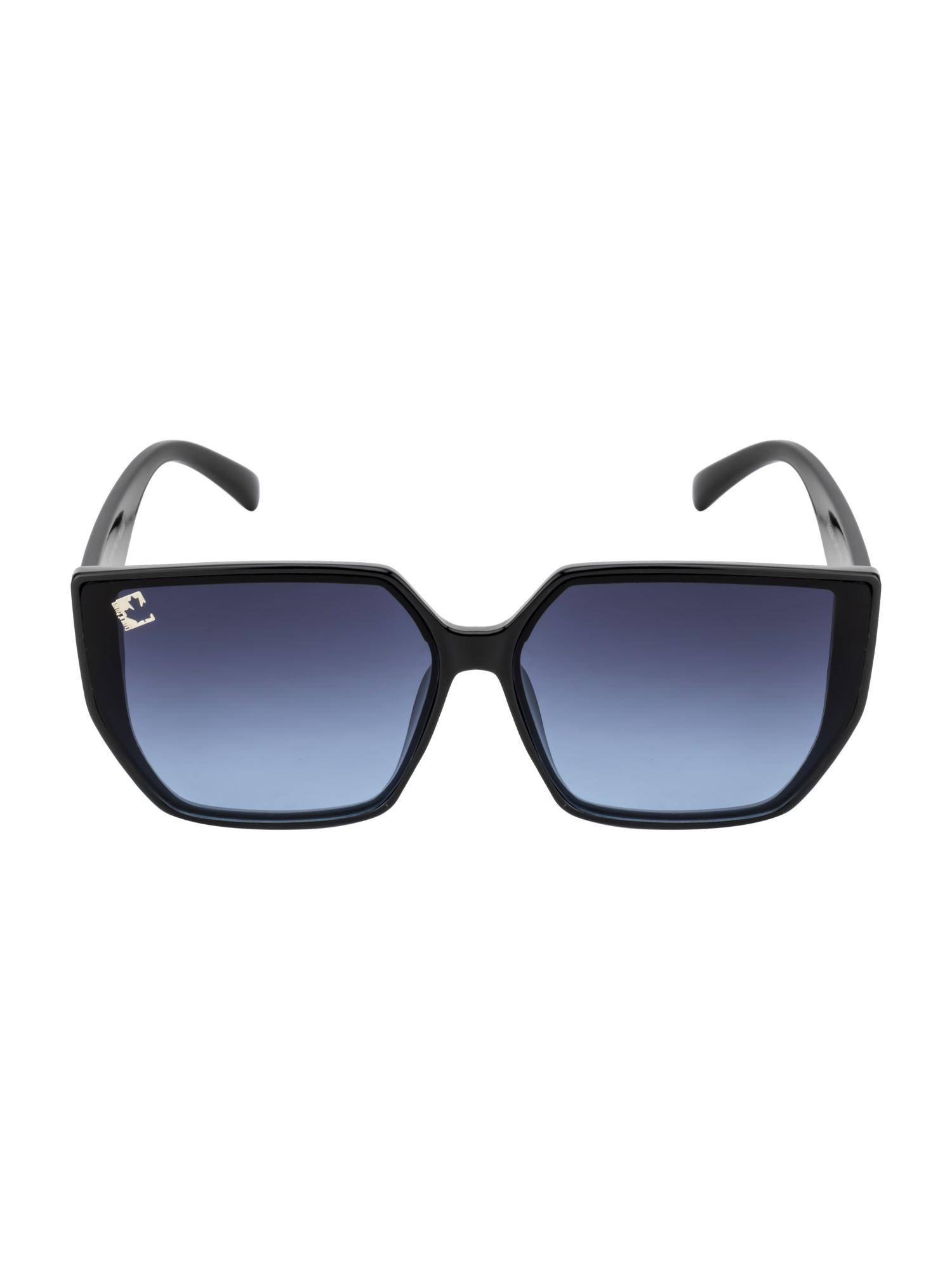 Clark N Palmer Smoke Blue Gradient Lens Square Sunglasses For Women-CNP-ST113-C3 (56)