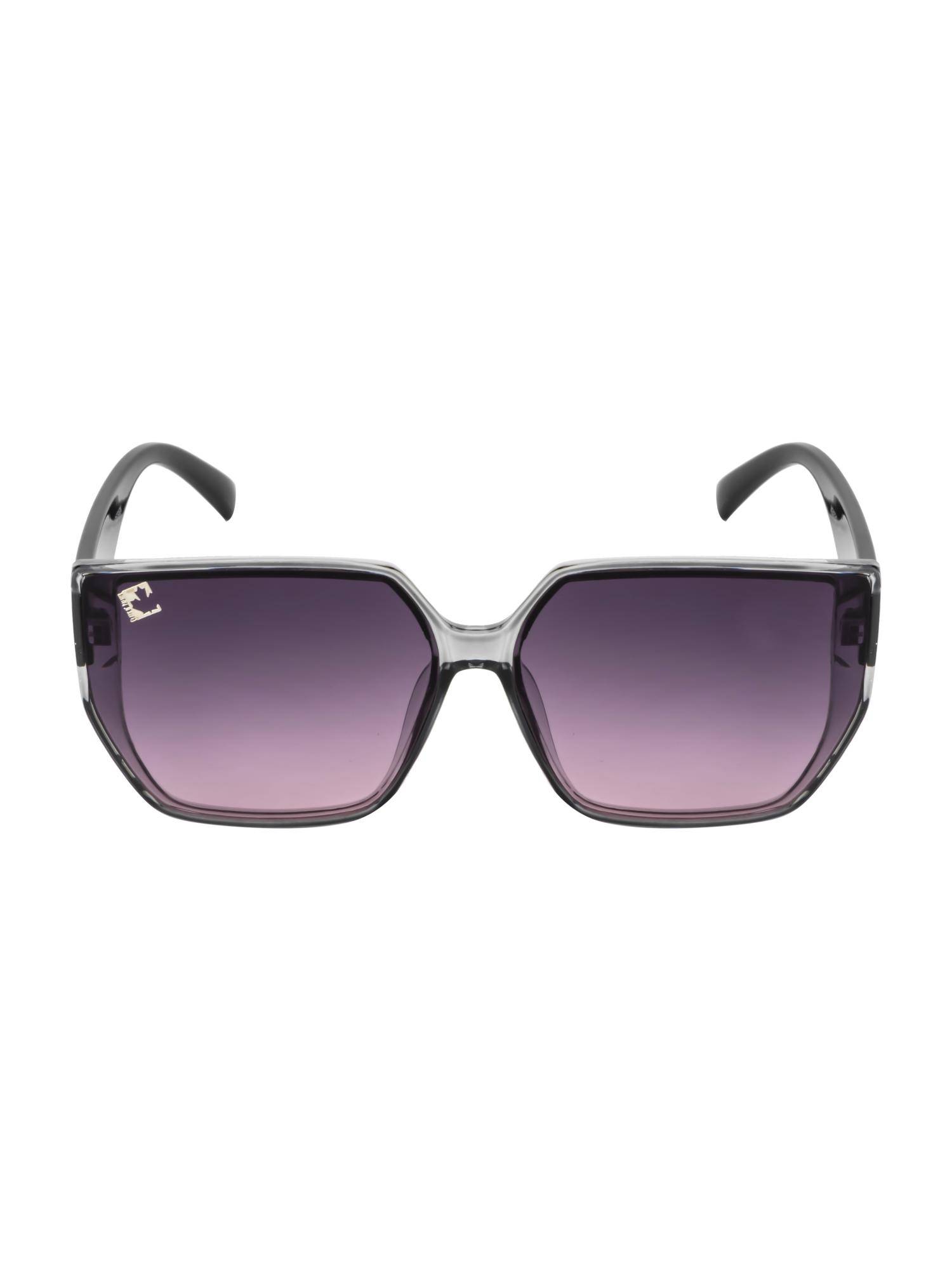 Clark N Palmer Purple Gradient Lens Square Sunglasses For Women-CNP-ST113-C6 (56)
