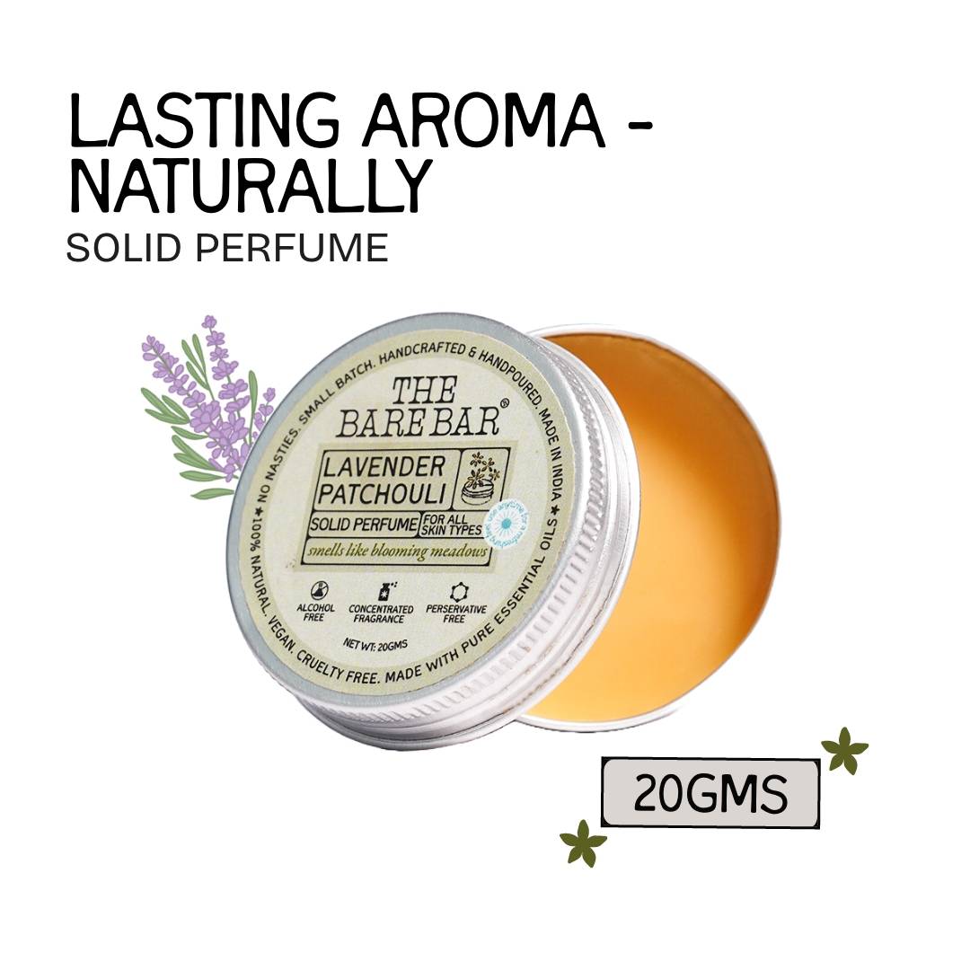 The Bare Bar Lavender Patchouli Solid Perfume - Floral earth... - view 8