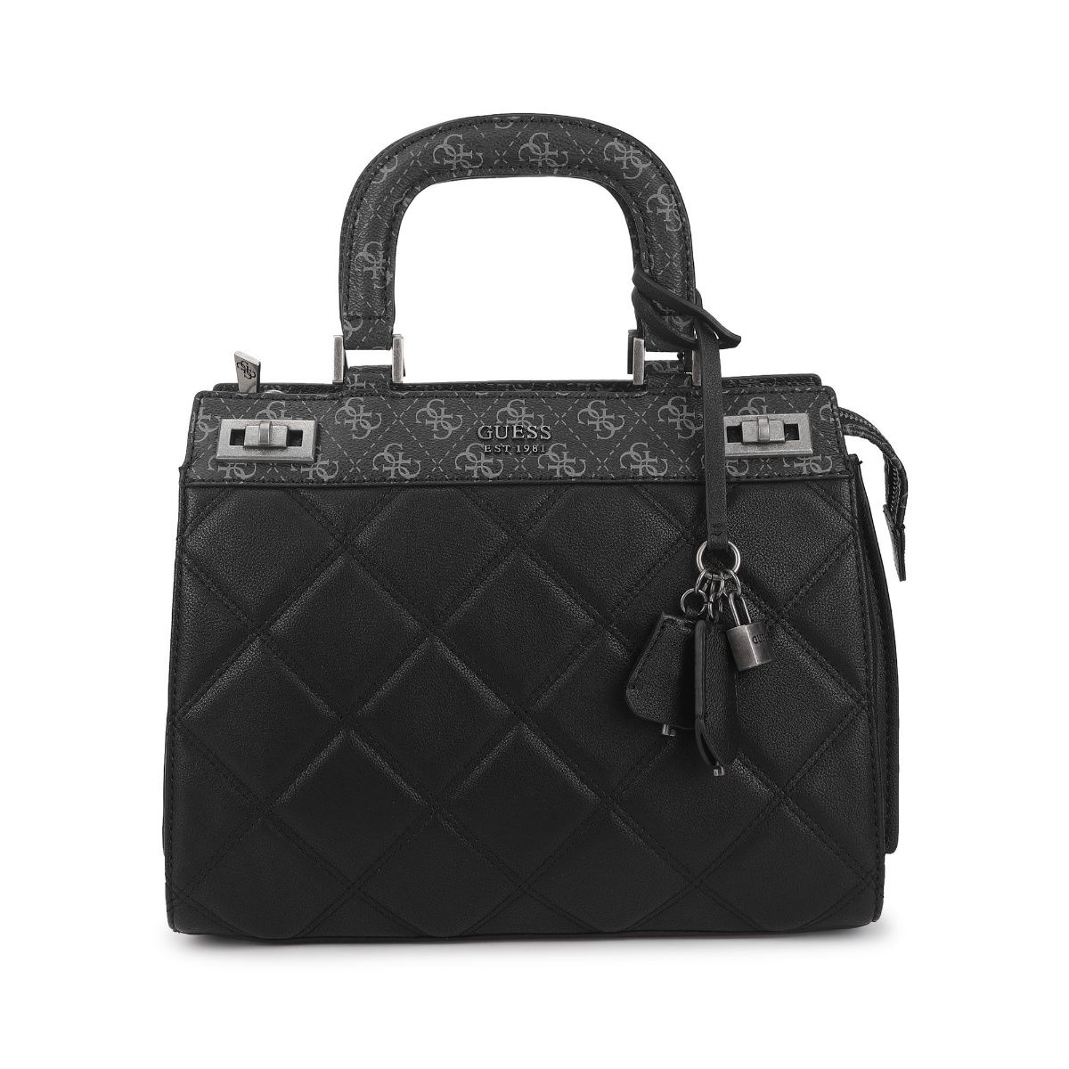 GUESS Katey Luxury Satchel Black – Campussophisticate