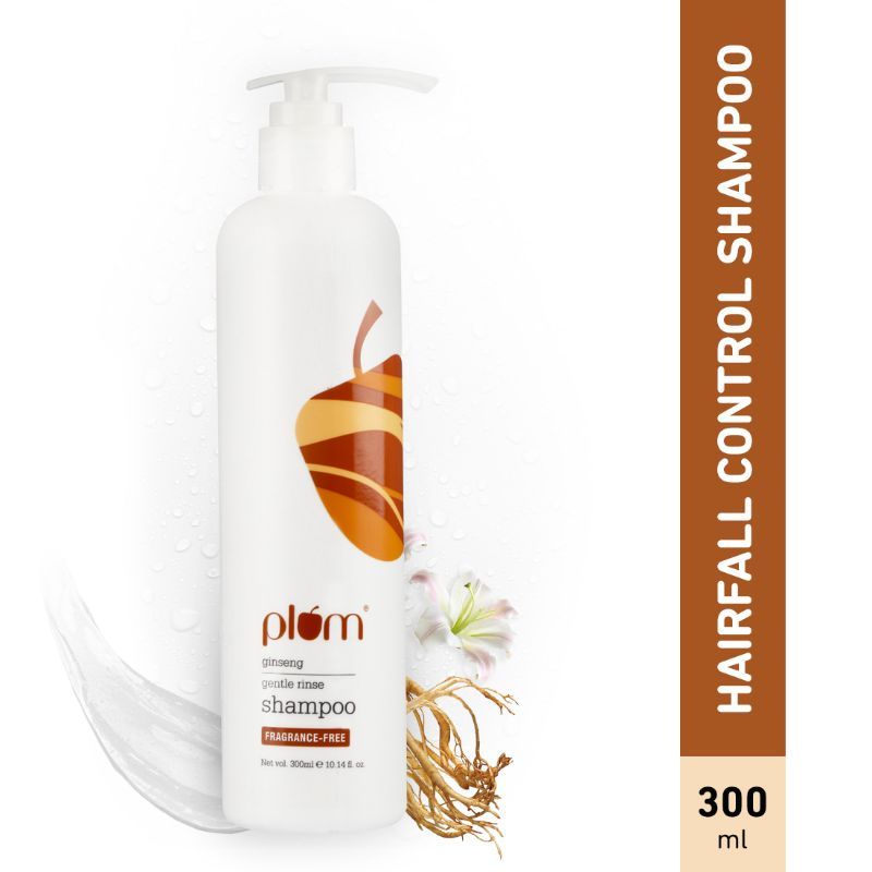 Plum Ginseng Gentle Rinse Sulphate Free & Paraben Free Shampoo For Hairfall  Control: Buy Plum Ginseng Gentle Rinse Sulphate Free & Paraben Free Shampoo  For Hairfall Control Online at Best Price in