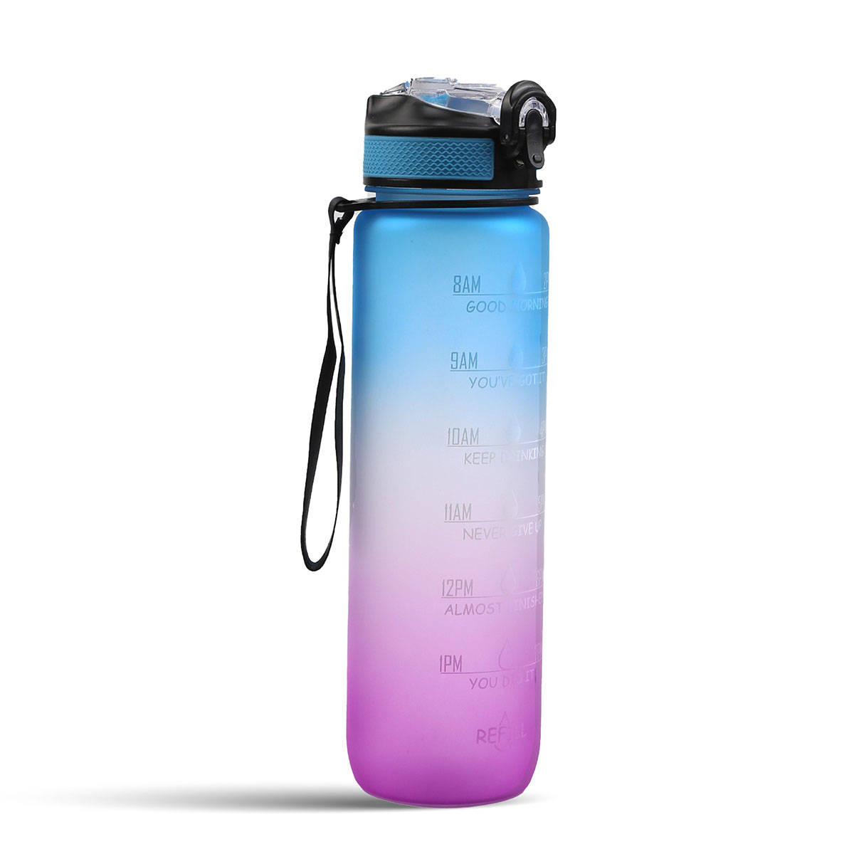 Solara Motivational Water Bottle Multicolor 1Liter