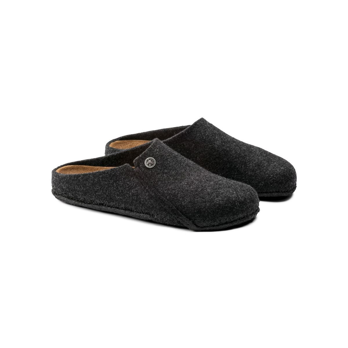 Buy Birkenstock Zermatt Gray Solid Regular Width Unisex Slippers