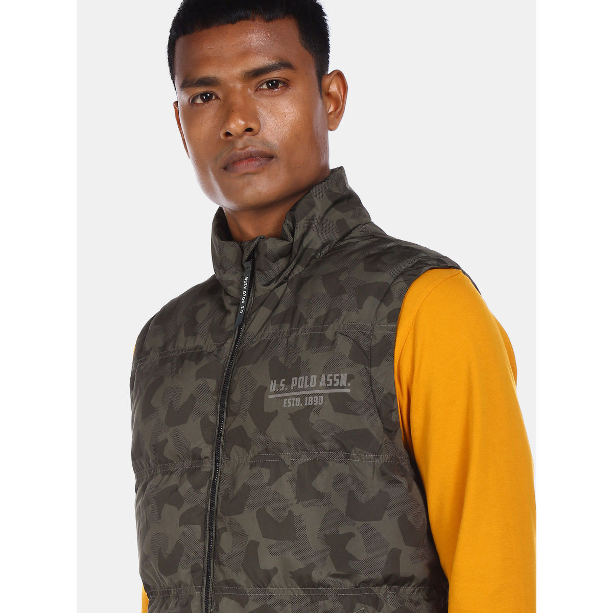 green camo north face jacket