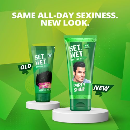 Set Wet Hair Gel for Men Vertical Hold| Strong Hold High Shine | No Alcohol  No Sulphate: Buy Set Wet Hair Gel for Men Vertical Hold| Strong Hold High  Shine | No