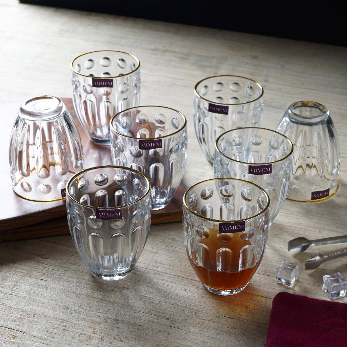 The Artment Luminary Set of 8 Whiskey Glasses - 330 ml