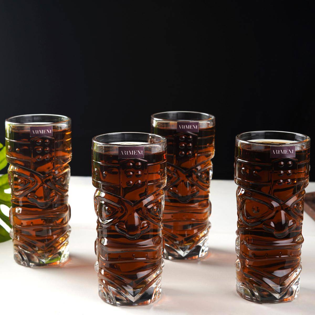 The Artment Tiki Tower Set of 4 Glasses - 440 ml