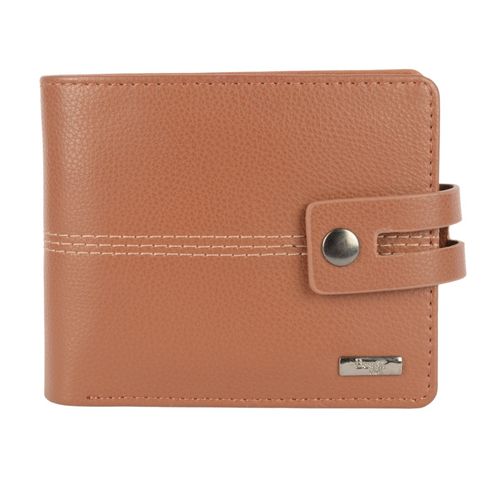 Buy Baggit Men's Tan Solid Two Fold Wallet (S) Online