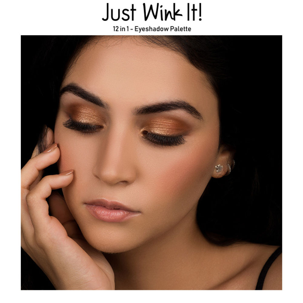 Nykaa Just Wink It 12 In 1 Eyeshadow Palette Caramel Crunch Buy 