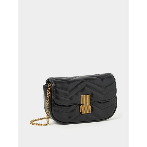 Styli Black Stitch Detail Crossbody Sling Bag: Buy Styli Black Stitch  Detail Crossbody Sling Bag Online at Best Price in India