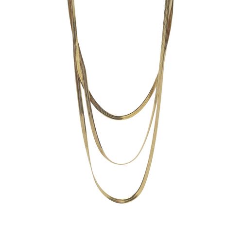 Buy Viari Accessories Zara Triple Layered Herringbone Necklace Online - Main Image