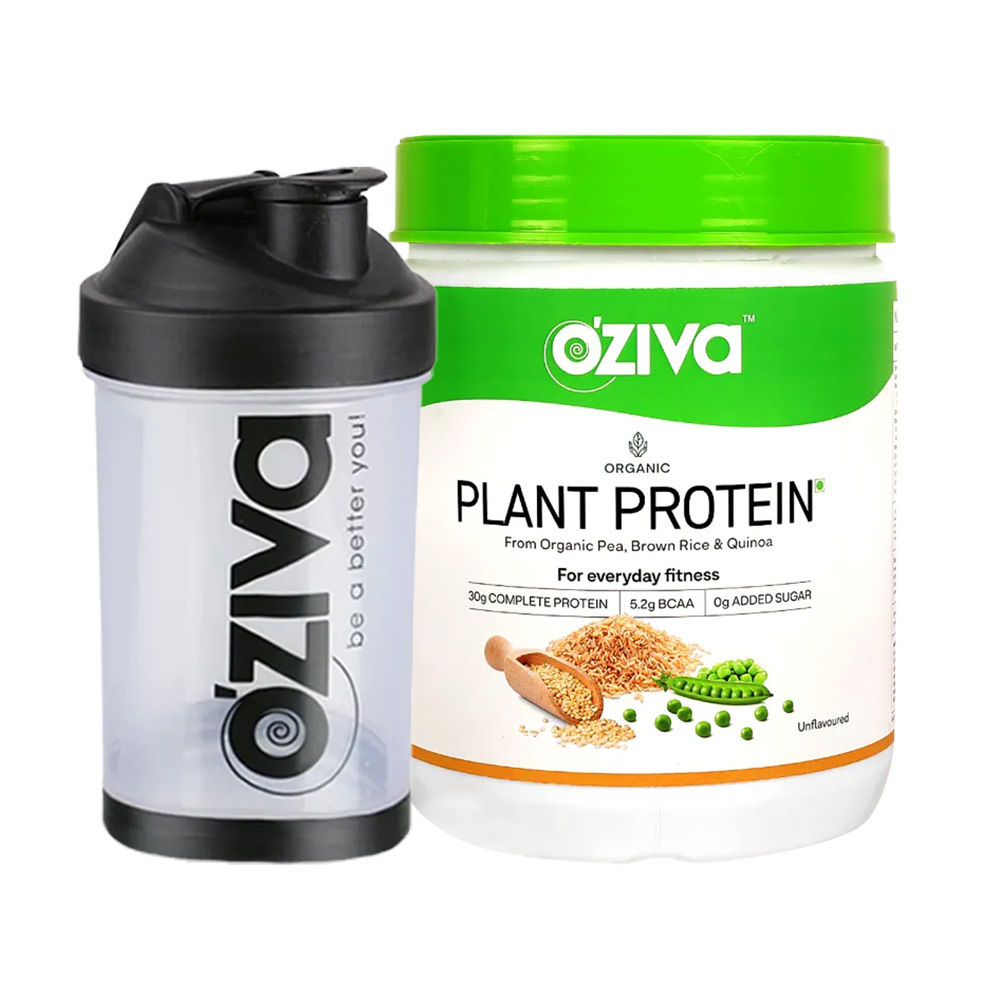 Oziva Organic Plant Protein For Everyday Fitness And Black Shaker Buy