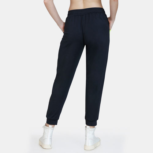 Buy Zelocity Mid Rise Easy Movement Joggers - Jet Black at Rs.748 online